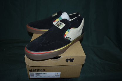 SHOES ETNIES SIZE 8 MARANA SLIP X GRIZZLY