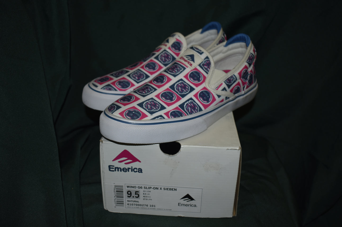 SHOES EMERICA SIZE 9.5 WINO G6 SLIP-ON X SIEBEN