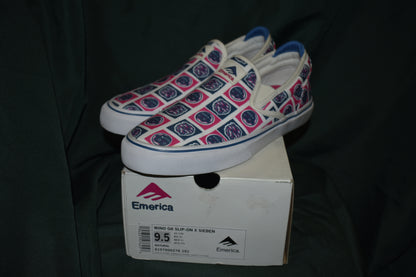 SHOES EMERICA SIZE 9.5 WINO G6 SLIP-ON X SIEBEN