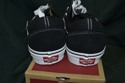 SHOES VANS SIZE 9 MENS 10.5 WOMENS OLD SKOOL BLACK / WHITE