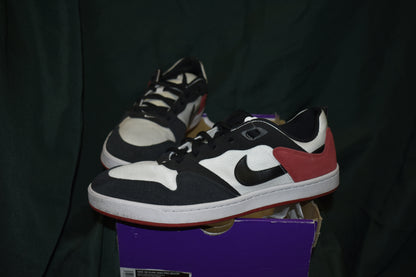 SHOES NIKE SB SIZE 12 MEN LIKE NEW ALLEYOOP RED WHITE BLACK