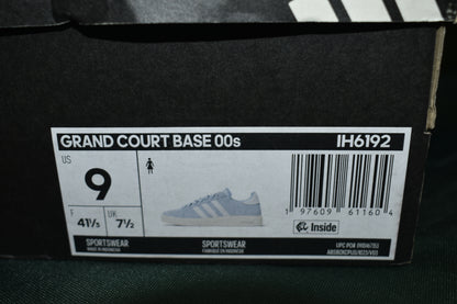 SHOES ADIDAS SIZE 9 MENS GRAND COURT BASE 00S BABY BLUE