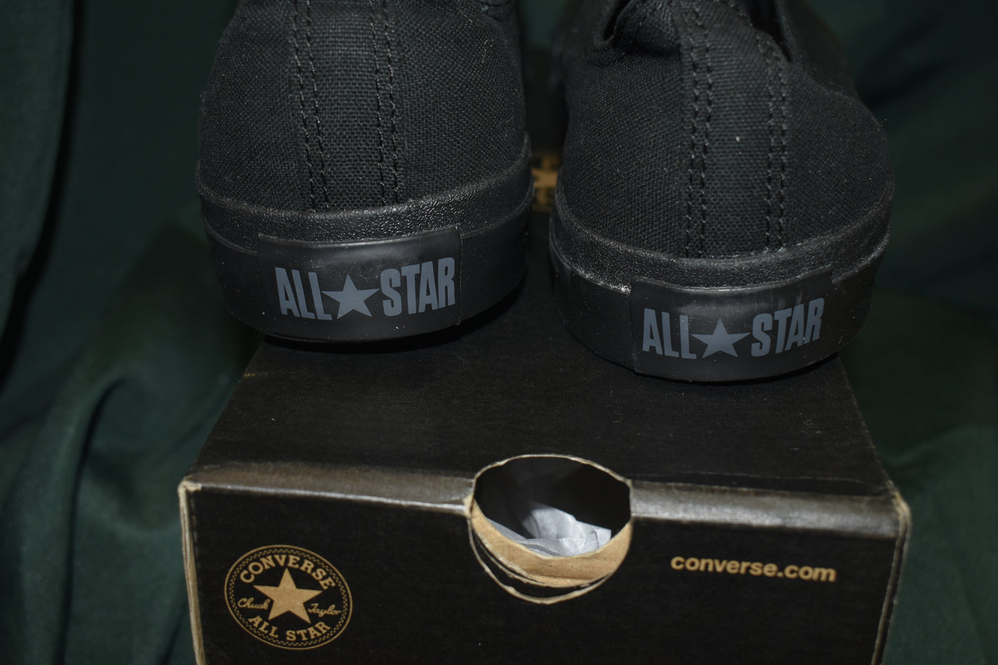 SHOES CONVERSE SIZE 10.5 MENS 12.5 WOMENS CHUCK TAYLOR A/S OX BLACK