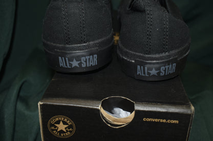 SHOES CONVERSE SIZE 10.5 MENS 12.5 WOMENS CHUCK TAYLOR A/S OX BLACK