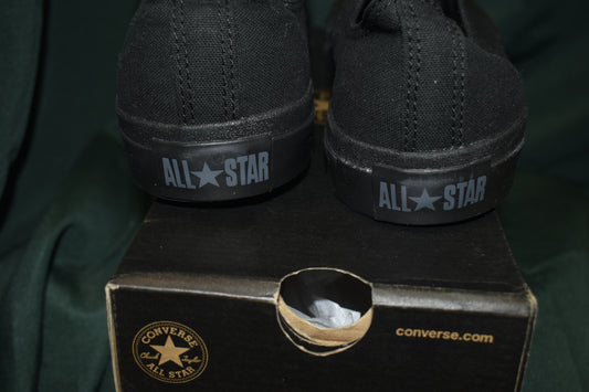 SHOES CONVERSE SIZE 10.5 MENS 12.5 WOMENS CHUCK TAYLOR A/S OX BLACK
