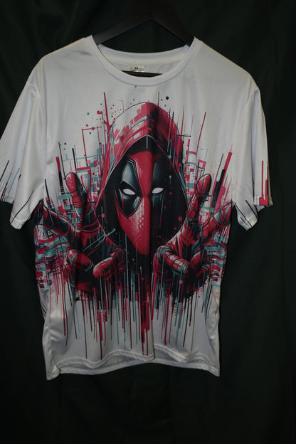PREOWNED CARTOON SHIRT XL SPIDERMAN FULL