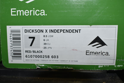SHOES EMERICA SIZE 7 DICKSON X INDEPENDENT
