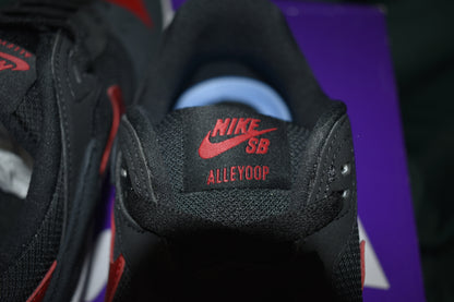 SHOES NIKE SB SIZE 10 MEN LIKE NEW ALLEYOOP BLACK RED