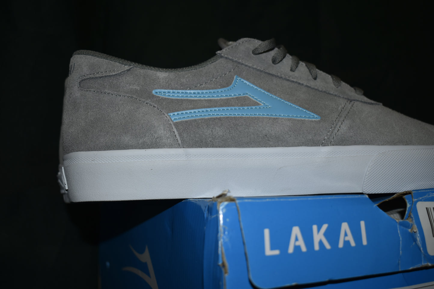 SHOES LAKAI SIZE 12 MANCHESTER GREY/TEAL/WHITE