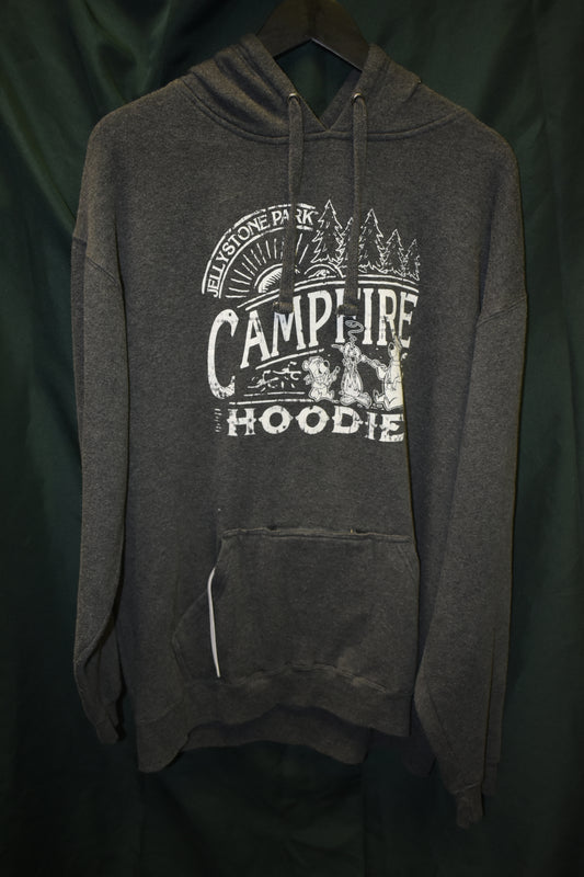 PREOWNED CARTOON HOODIE 2XL YOGI BEAR YELLOW STONE