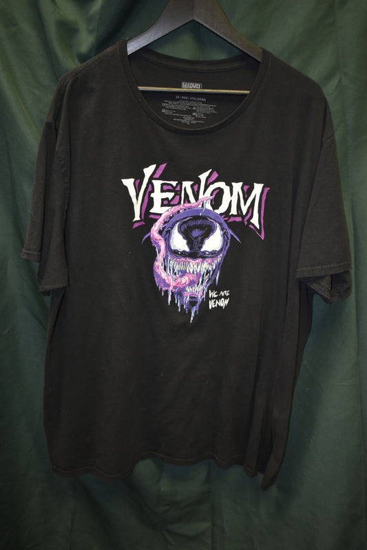 PREOWNED CARTOON SHIRT 3XL VENOM LICK FACE