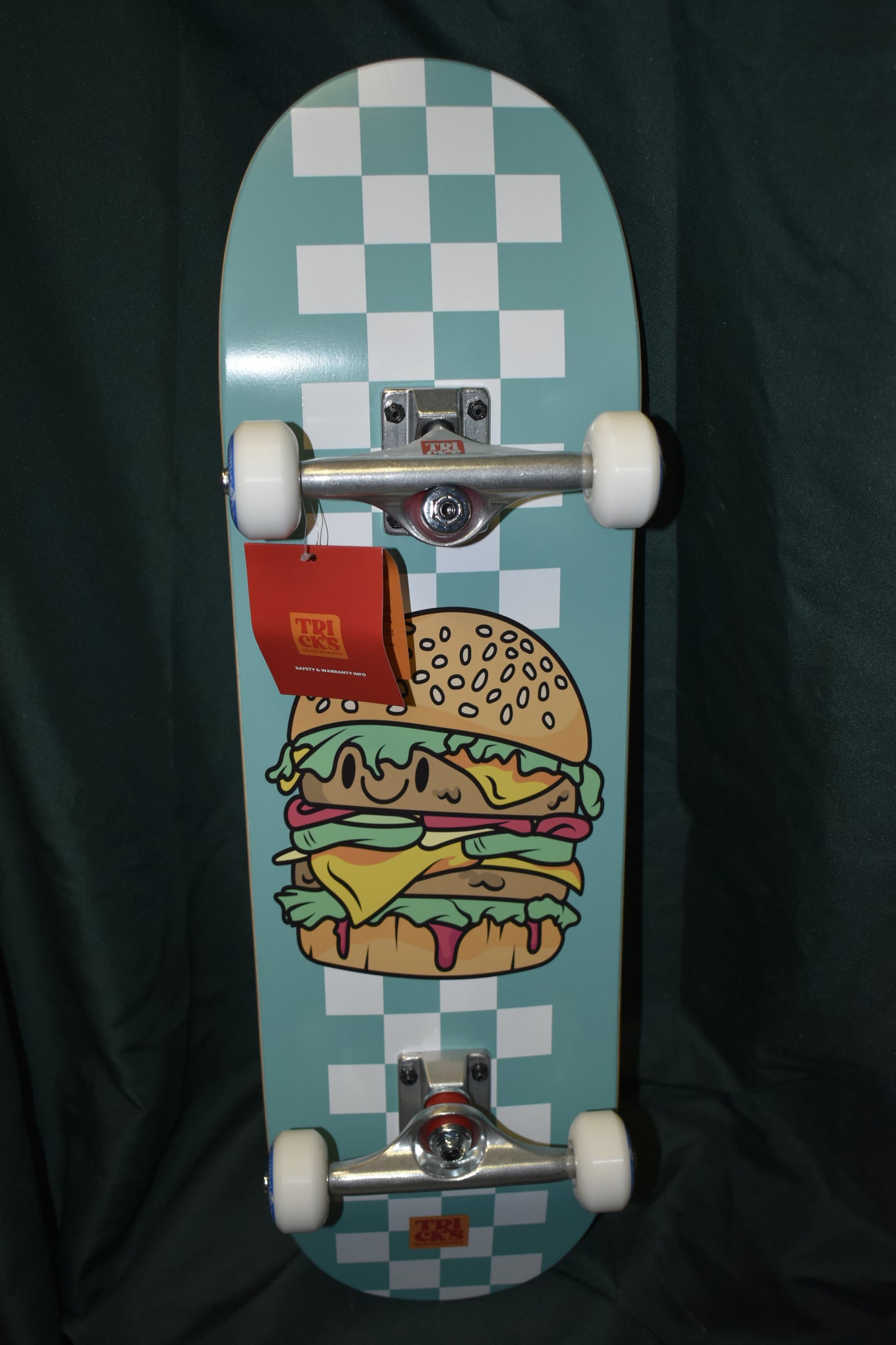 COMPLETE MID SIZE SKATEBOARD TRICKS 8.25 X 29.50 HAPPY MEAT