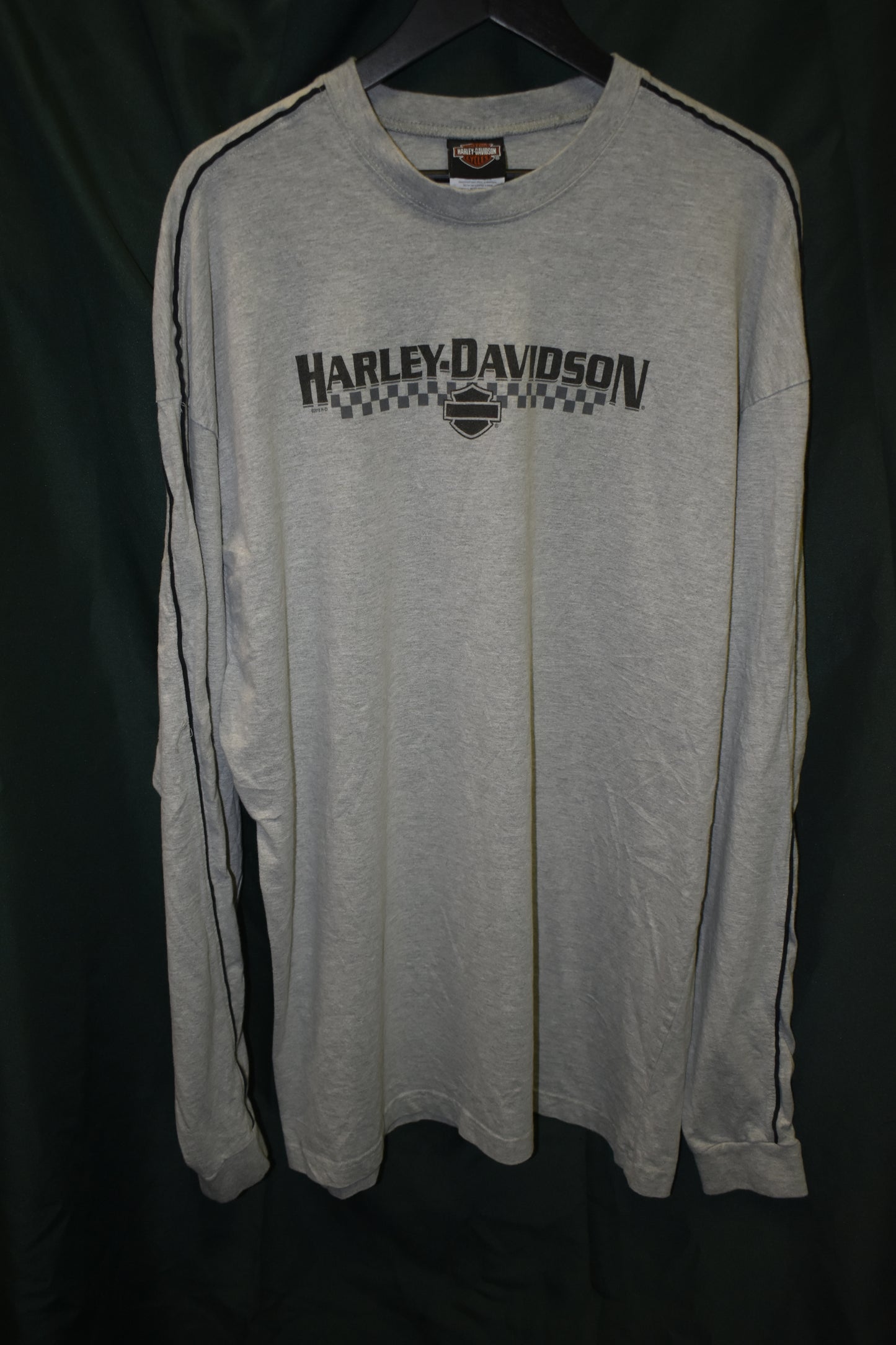 PREOWNED MOTORCYCLE LONG SLEEVE 4XL HARLEY CHECKER