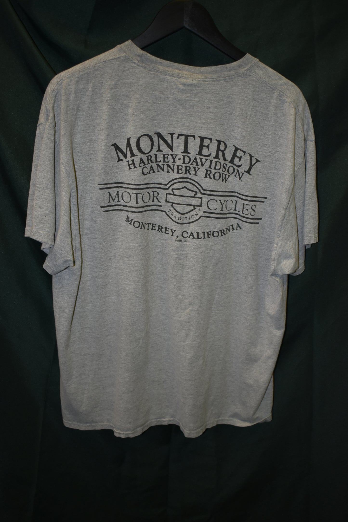 PREOWNED MOTORCYCLE SHIRT XL HARLEY POCKET LOGO