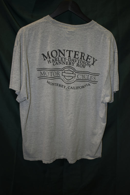 PREOWNED MOTORCYCLE SHIRT XL HARLEY POCKET LOGO