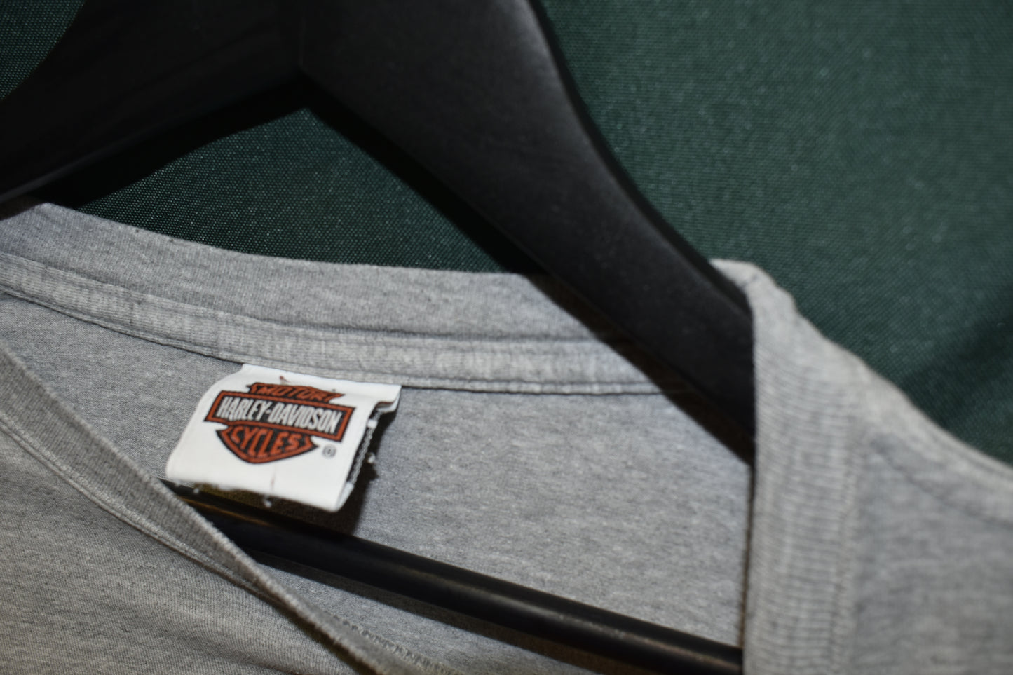 PREOWNED MOTORCYCLE SHIRT XL HARLEY POCKET LOGO
