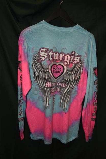 PREOWNED MOTORCYCLE LARGE STURGIS 2023 LONG SLEEVE TYE DYE