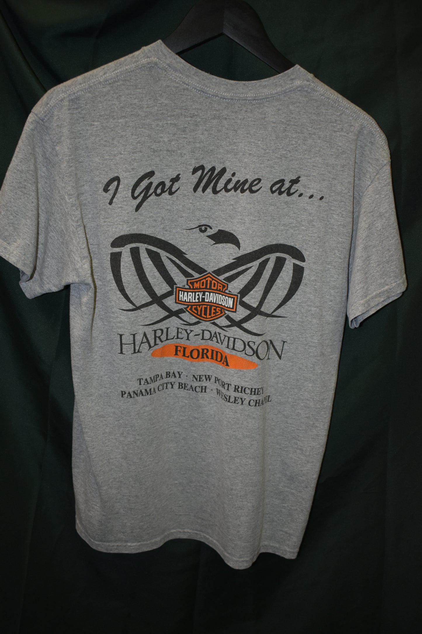 PREOWNED MOTORCYCLE SHIRT MEDIUM HARLEY FLORIDA