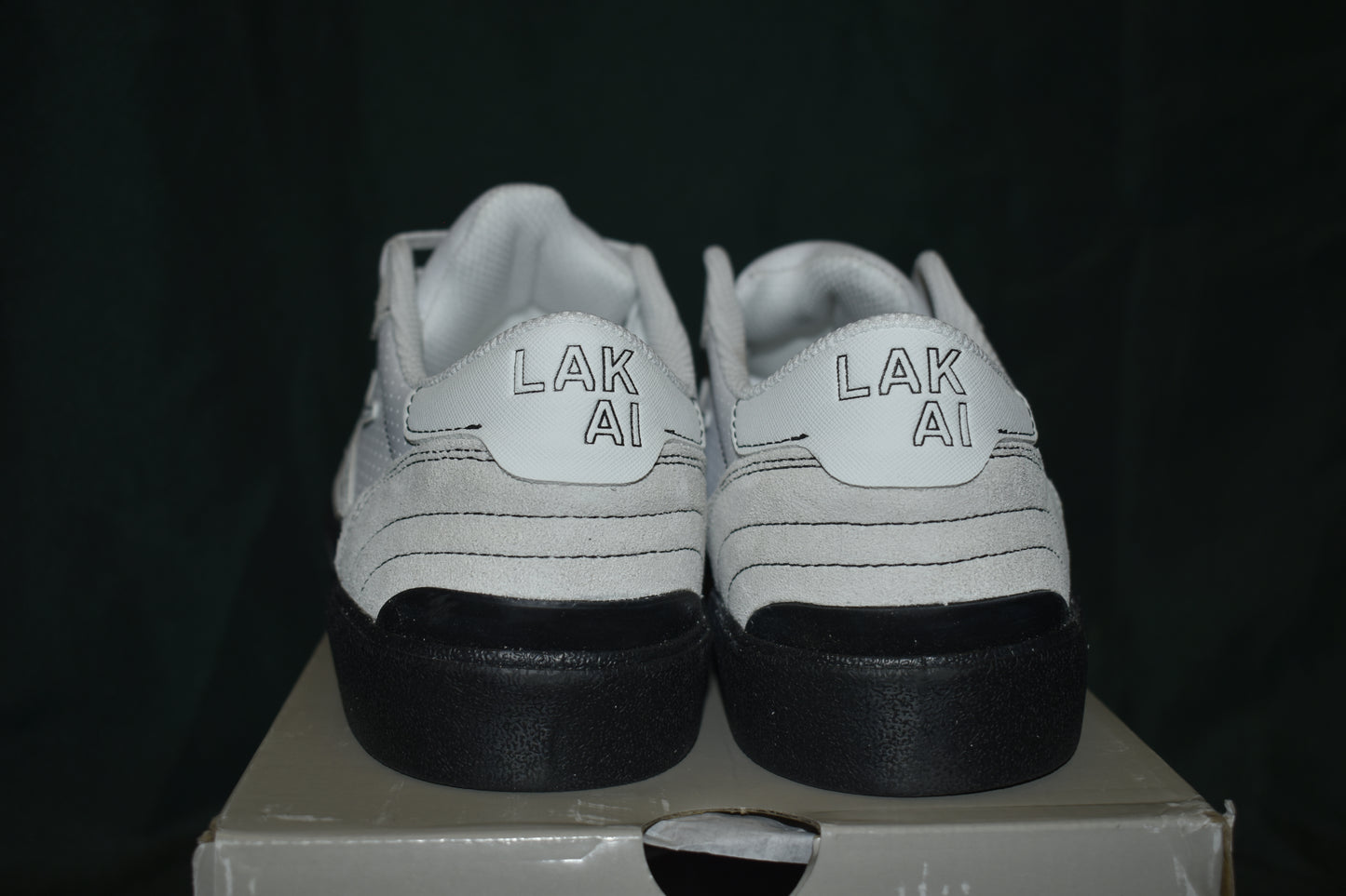 SHOES LAKAI SIZE 12 CAMBRIDGE ELITE BLACK/WHITE/SUMMIT WHITE