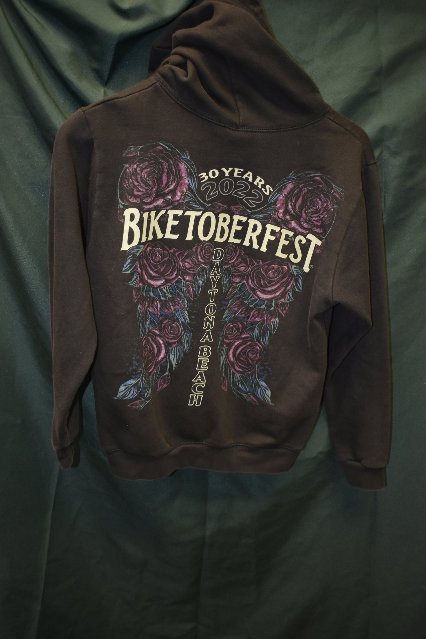 PREOWNED MOTORCYCLE HOODIE WOMEN SMALL OCTOBERFEST 2022