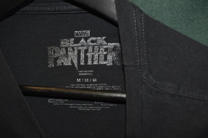 PREOWNED CARTOON SHIRT MEDIUM BLACK PANTHER SLASH