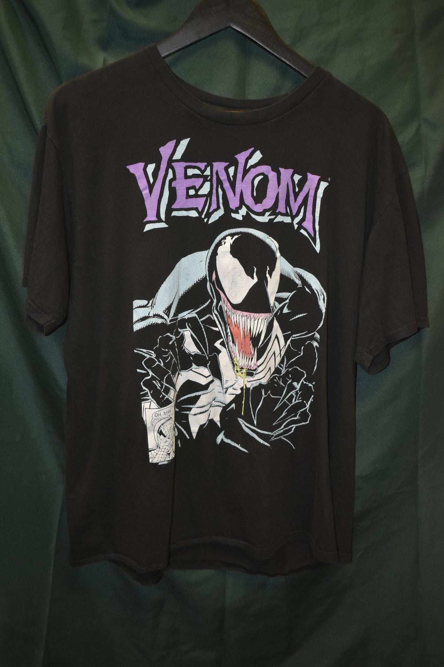 PREOWNED CARTOON SHIRT XL VENOM BIG FACE