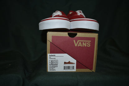 SHOES VANS SIZE MENS 4.5 AUTHENTIC RED