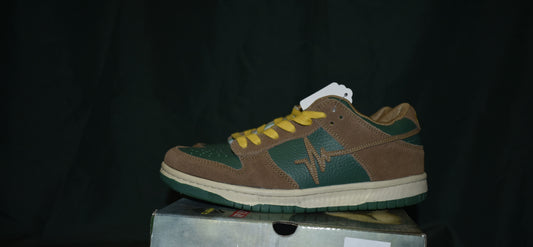SHOES CLEAN SIZE 6.5 MENS X GRPFLY LIFELINE LOW TAN/BROWN/GREEN/YELLOW