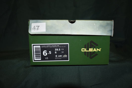 SHOES CLEAN SIZE 6.5 MENS X GRPFLY LIFELINE LOW TAN/BROWN/GREEN/YELLOW