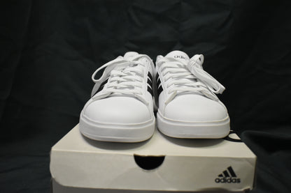 SHOES ADIDAS SIZE 7 MENS GRAND COURT 2.0 BLACK/WHITE