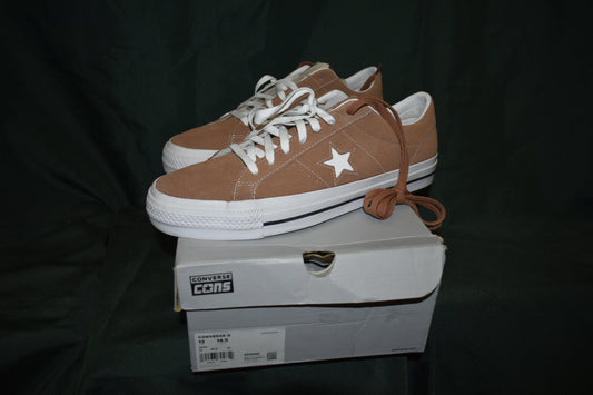 SHOES CONVERSE SIZE 13 MENS ONE STAR PRO OX BROWN/WHITE