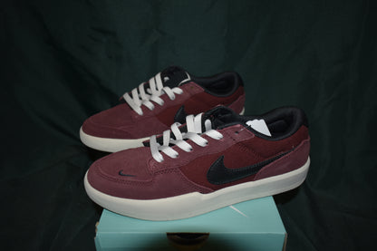 SHOES NIKE 6 MENS SB FORCE 58 DARK RED/BLACK