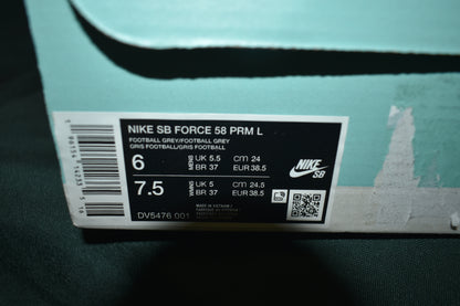 SHOES NIKE 6 MENS SB FORCE 58 GREY