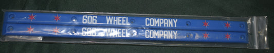 RAILS SIX O SIX 606 WHEEL COMPANY  BLUE LOGO