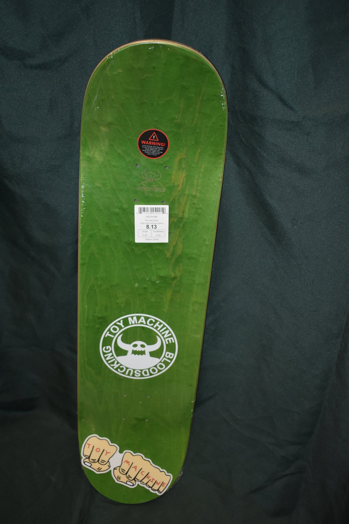 TOY MACHINE EYE BLOODSHOT DECK 8.13