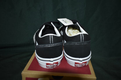 SHOES VANS SIZE 4 OLD SKOOL V BLACK / WHITE VELCRO