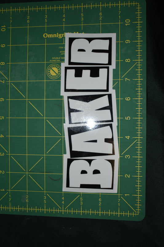 STICKER 9.5" BAKER BRAND LOGO