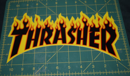 STICKER THRASHER 10" FLAME LARGE