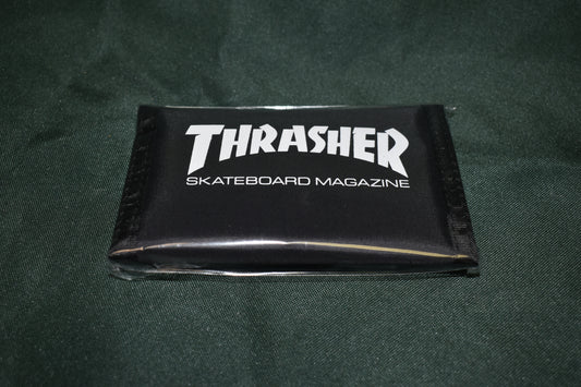 THRASHER SKATE VELCRO WALLET BLACK