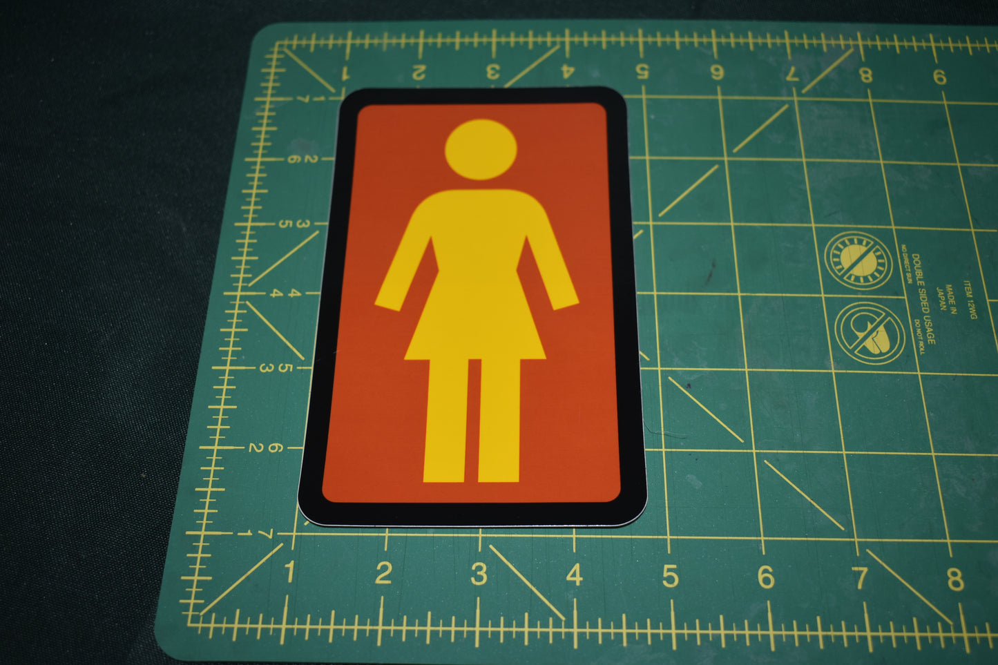 STICKER 6" GIRL OG LOGO