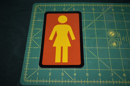 STICKER 6" GIRL OG LOGO