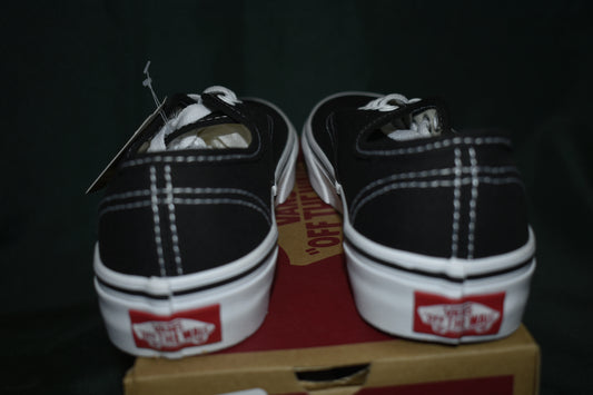 SHOES VANS SIZE 2 AUTHENTIC BLACK/WHITE
