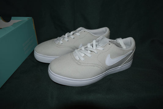 SHOES NIKE SB SIZE 2 KIDS CHECK LIGHT BONE/WHITE
