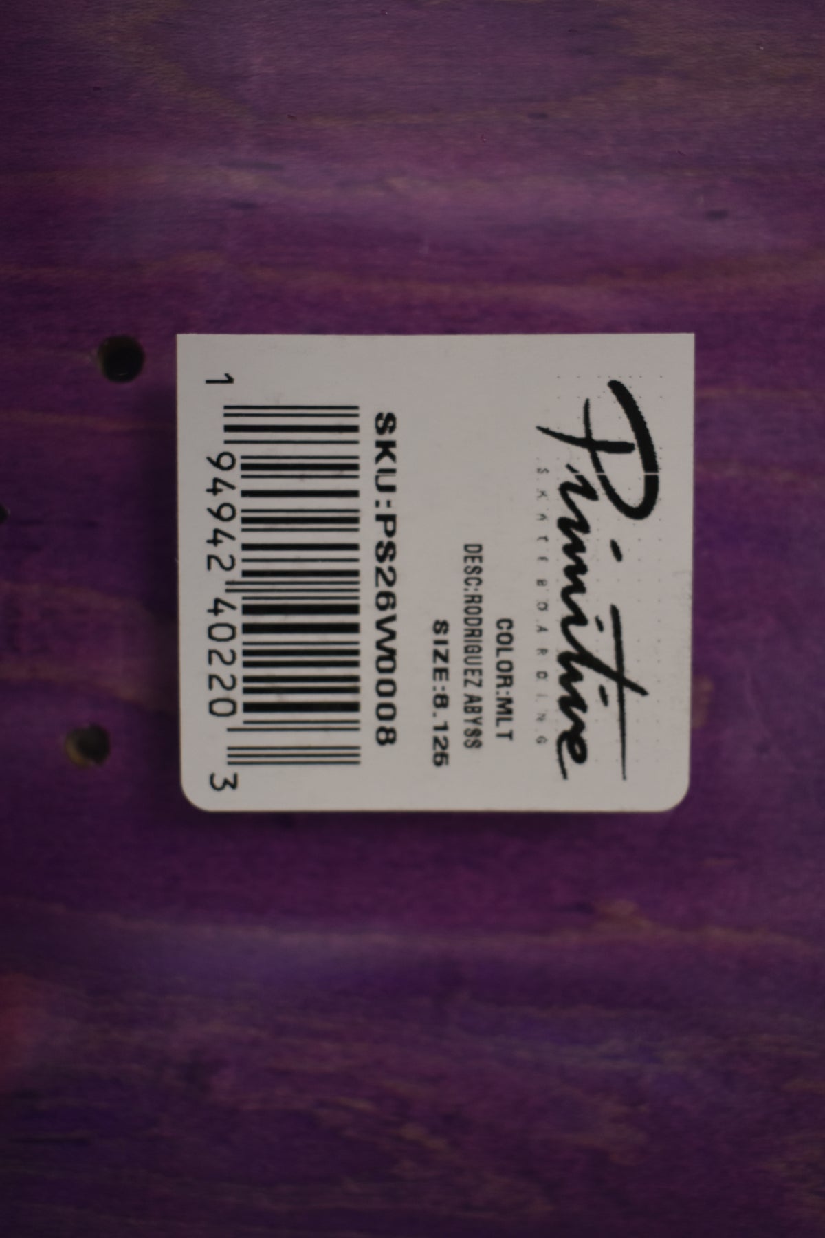 PRIMITIVE DECK 8.12 RODRIGUEZ ABYSS
