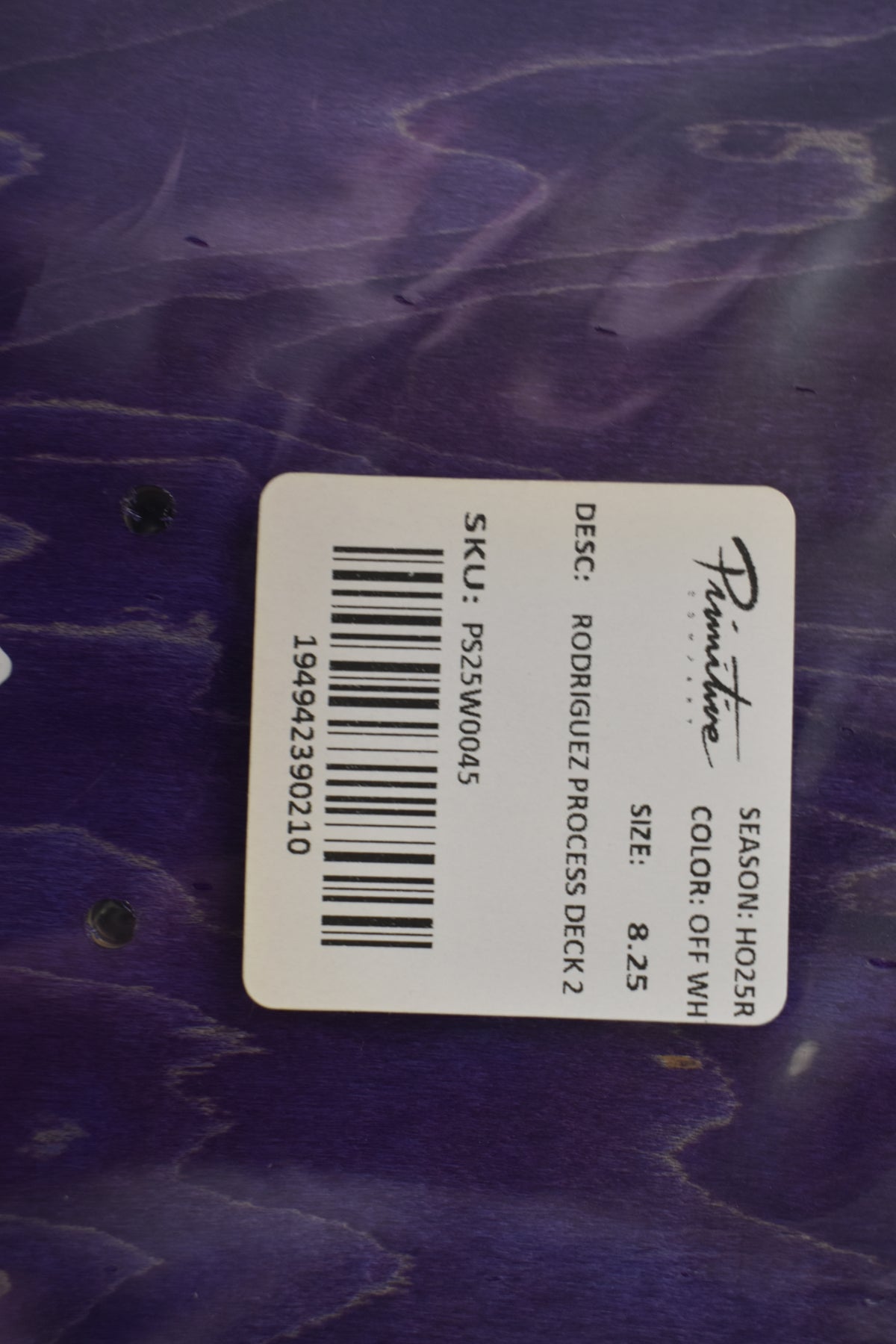 PRIMITIVE DECK 8.25 RODRIGUEZ PROCESS 2