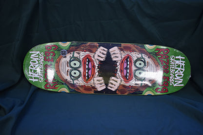 HEROIN DECK 9.75 AUNTIE RAZOR EGG WHEEL WELLS SHAPED
