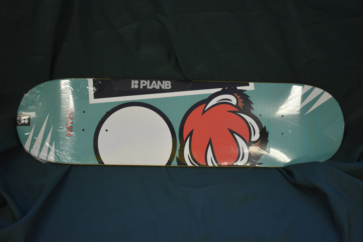 PLAN B DECK 8.0 JOSLIN GRIZZ TWIN TAIL DECK