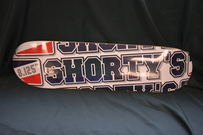 SHORTY'S DECK 8.125 TEAM ICON LONG DECK