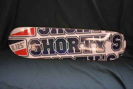 SHORTY'S DECK 8.125 TEAM ICON LONG DECK