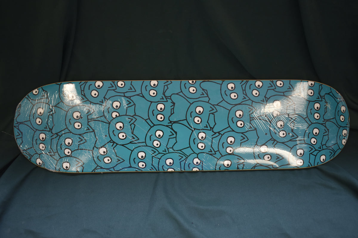 MEOW DECK 8.0 TEAM STICKER PILE TEAL